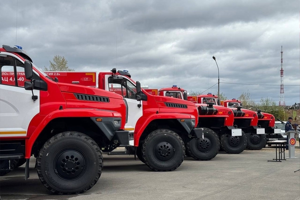 В Вологодской области закуплено 22 новых пожарных автомобиля для сельской местности.